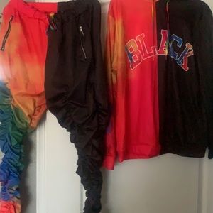 Multi Color Jogger Set